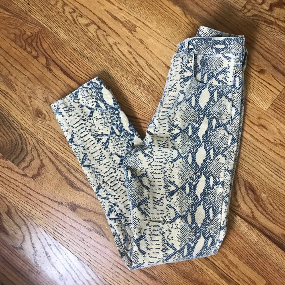 Sam & Libby Snake Print Jeans